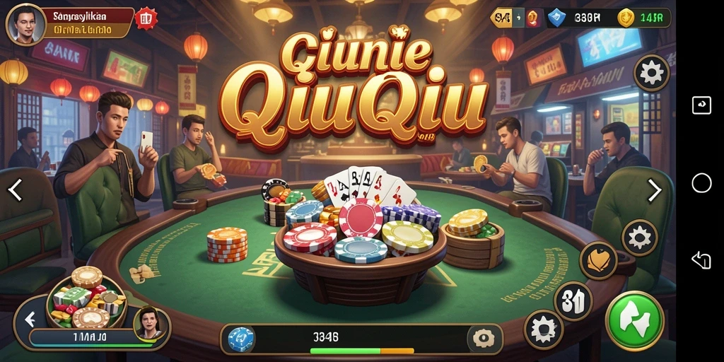 Gameplay QiuQiu yang seru dan interaktif di 34R.