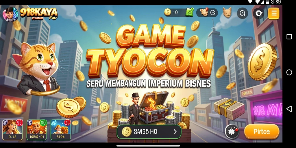 Tampilan gameplay menarik dari 918KAYA saat membangun bisnis.