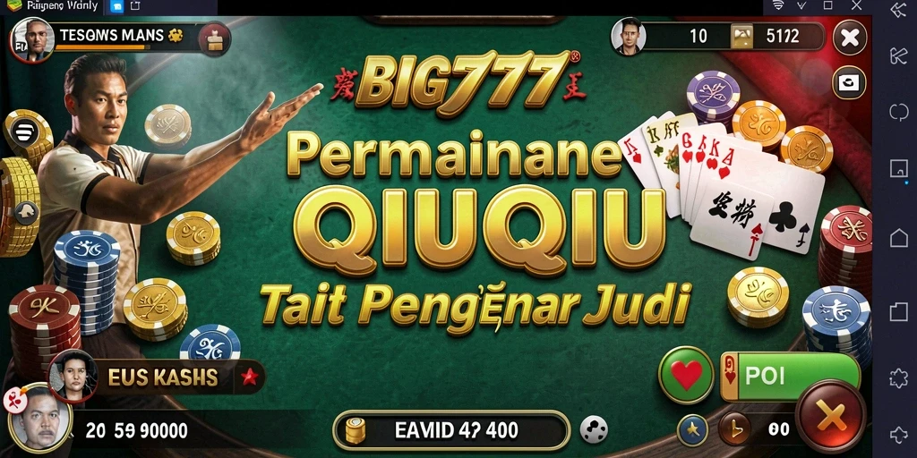 Tangkapan layar utama dari gameplay QiuQiu yang seru di BIG777.