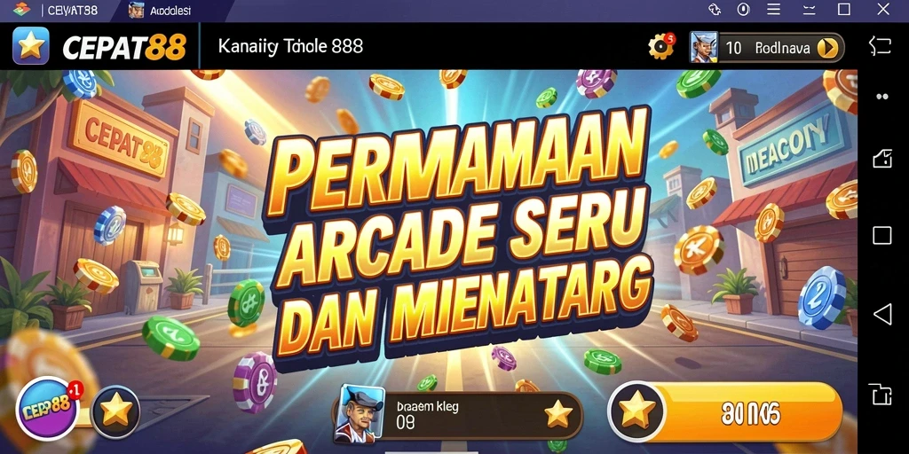 Tampilan dinamis dan penuh warna dari gameplay <strong>CEPAT88</strong> yang menarik.