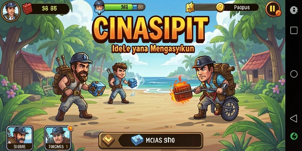 Tampilan gameplay CINASIPIT yang menarik dan strategis