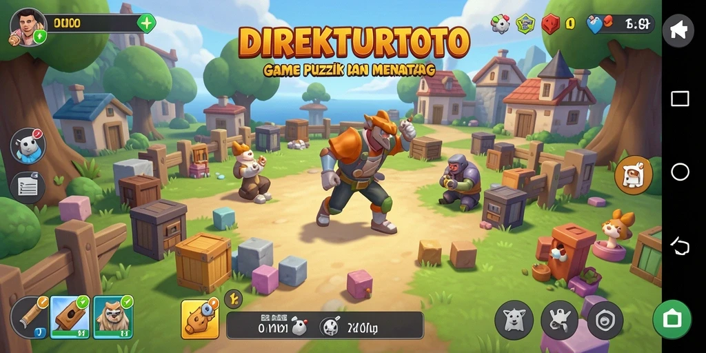 Screenshot utama DIREKTURTOTO menampilkan gameplay penuh tantangan Puzzle.