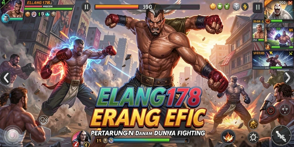 Tampilan seru pertarungan epik dalam ELANG178.