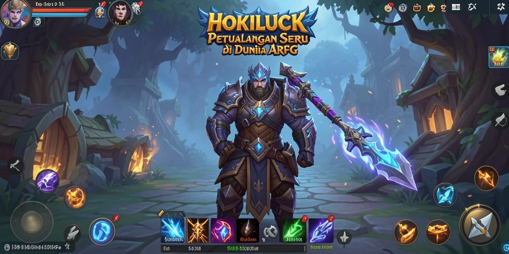 Tampilan seru dari gameplay HOKILUCK di dunia ARPG.