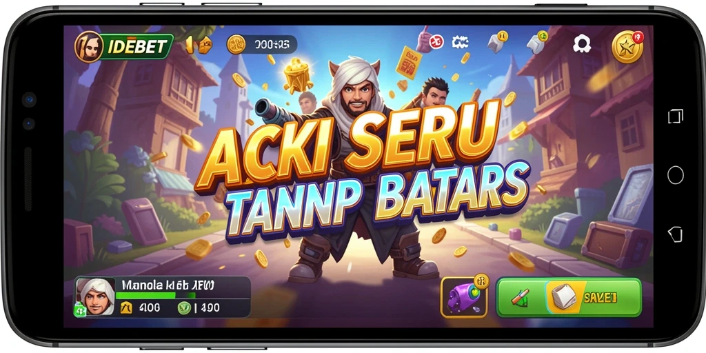 Screenshot menunjukkan gameplay seru dengan aksi bertempur intens.