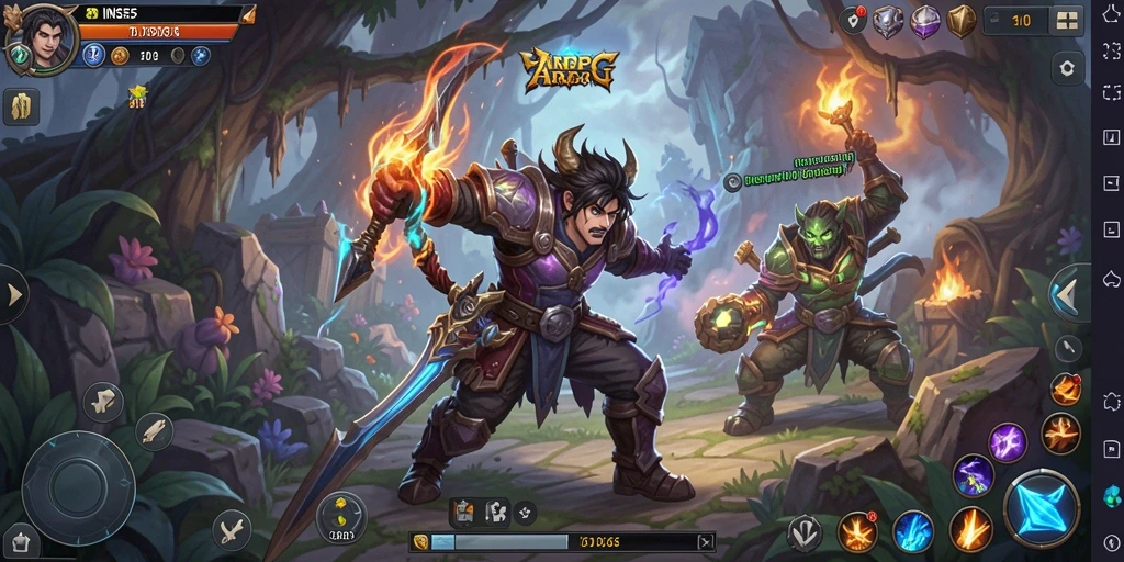 Gameplay INS55 dengan grafik memukau dan pertarungan seru.