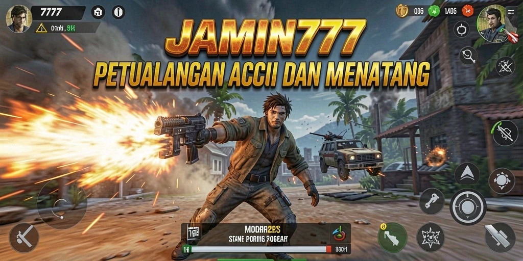 Screenshot menampilkan aksi mendebarkan dalam game JAMIN777.