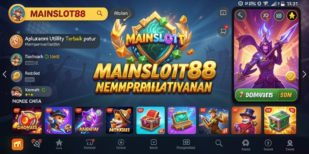 Tampilan antarmuka sederhana dan fungsional MAINSLOT88.