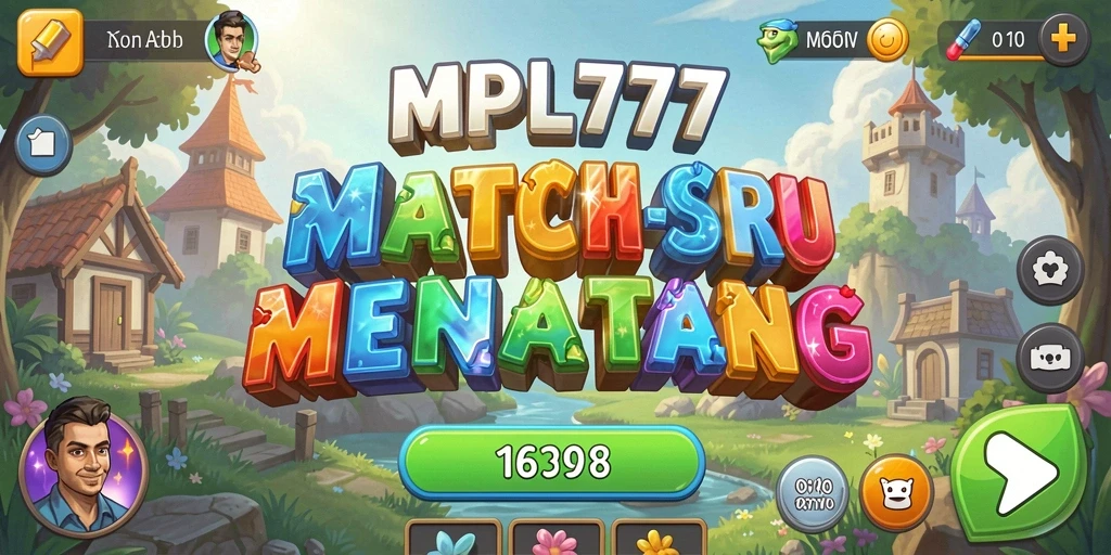 Tampilan gameplay MPL777 dengan objek berwarna-warni yang dicocokkan.