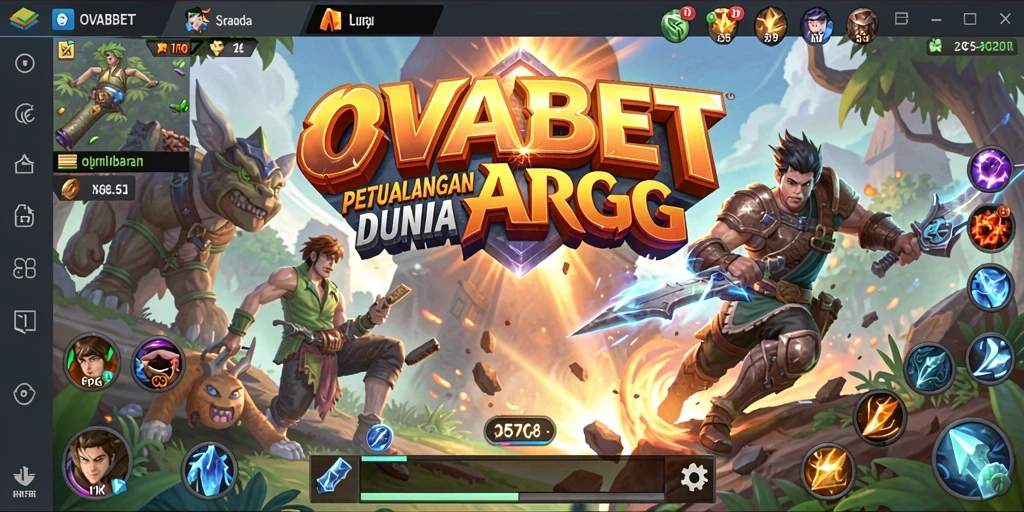 Tangkapan layar gameplay yang menampilkan aksi seru dalam OVABET.