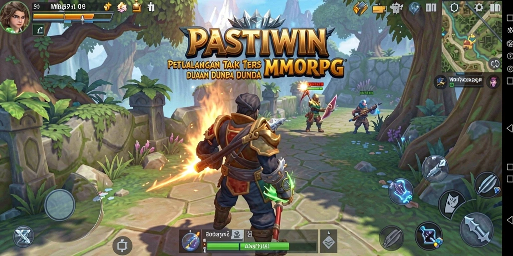 Screenshot gameplay PASTIWIN menampilkan aksi seru dalam petualangan MMORPG.