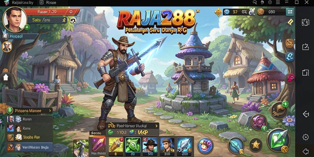 Tampilan gameplay menakjubkan di RAJA288 yang memukau.