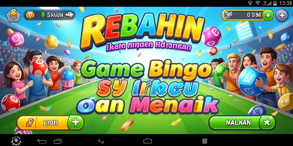 Tampilan gameplay menarik REBAHIN yang menghidupkan permainan Bingo.
