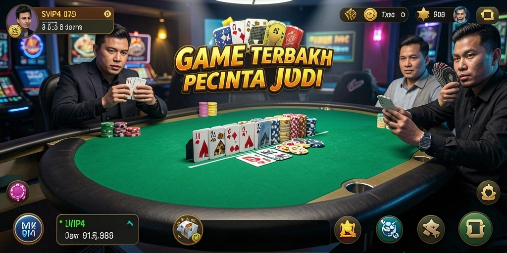 Screenshot gameplay SVIP4 menampilkan aksi Poker seru.