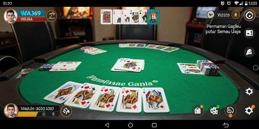 Tampilan gameplay WA369 yang menggugah selera bermain Gaple.