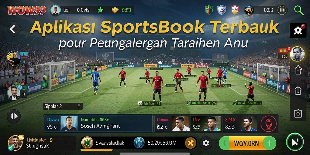 Tangkapan layar WOW99 menampilkan antarmuka taruhan olahraga yang menarik.